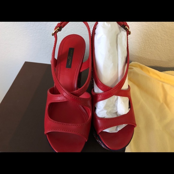 Pre-Owned Louis Vuitton Platform Wedges - Picture 6 of 7